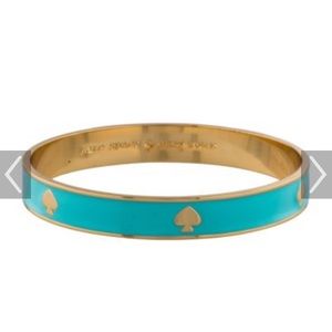Kate Spade enamel bangle bracelet- aqua color